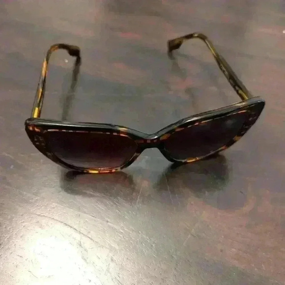 Burberry Tamzin 4363 Top Check Striped  Brown Gradient Sunglasses - New - Picture 5 of 9